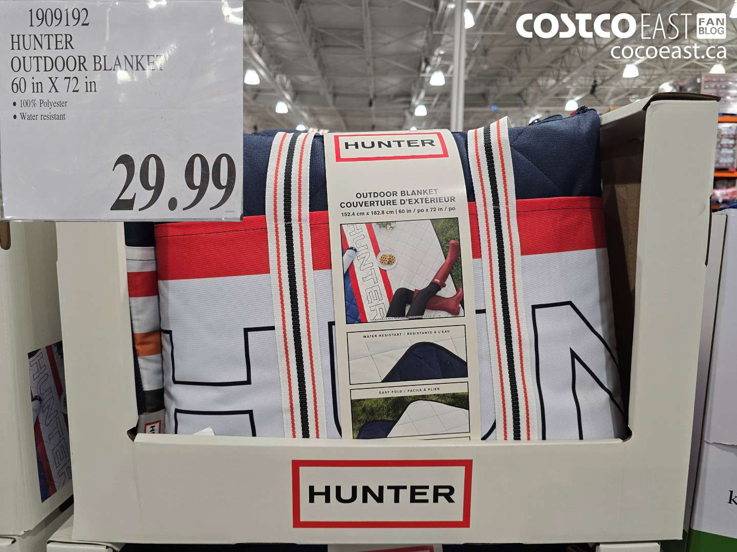 1909192 HUNTER OUTDOOR BLANKET 60 IN X 72 IN $29.99