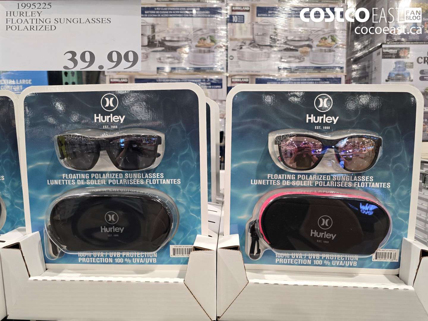 1995225 HURLEY FLOATING SUNGLASSES POLARIZED $39.99