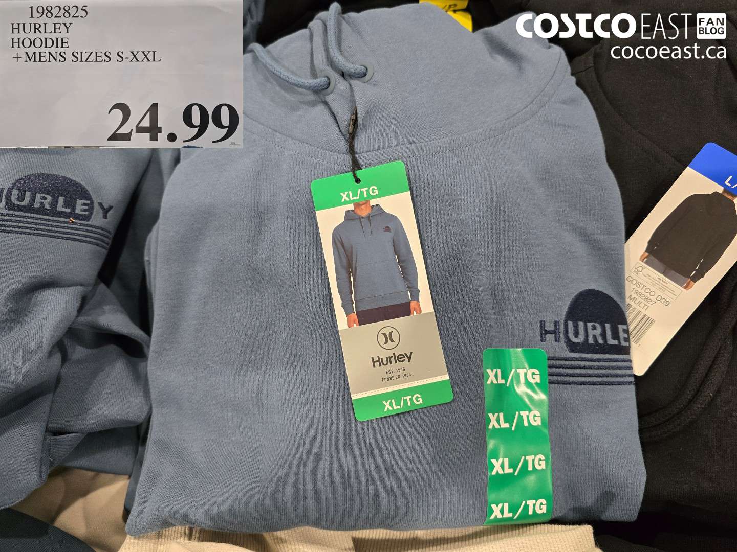 1982825 HURLEY HOODIE MENS SIZES S-XXL $24.99