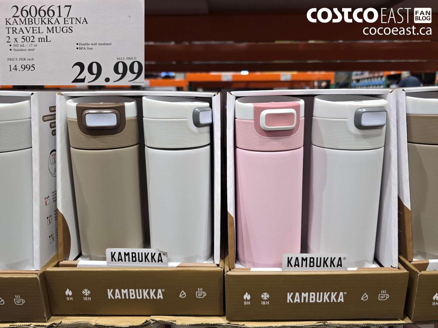 2606617 KAMBUKKA ETNA TRAVEL MUGS 2 X 502 ML $29.99
