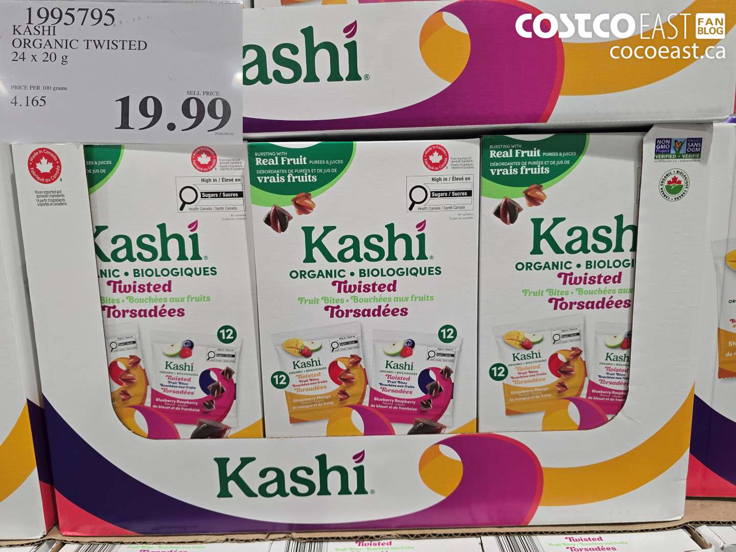 1995795 KASHI ORGANIC TWISTED 24 X 20 G $19.99