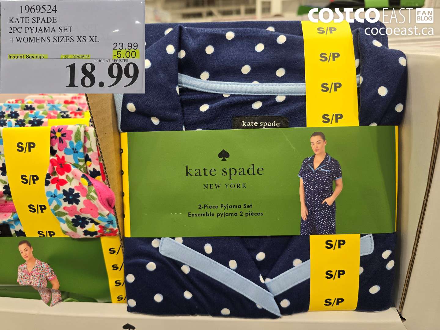 1969524 KATE SPADE 2PC PYJAMA SET +WOMENS SIZES XS-XL ($5.00 INSTANT SAVINGS EXPIRES ON 2026-05-03) $18.99