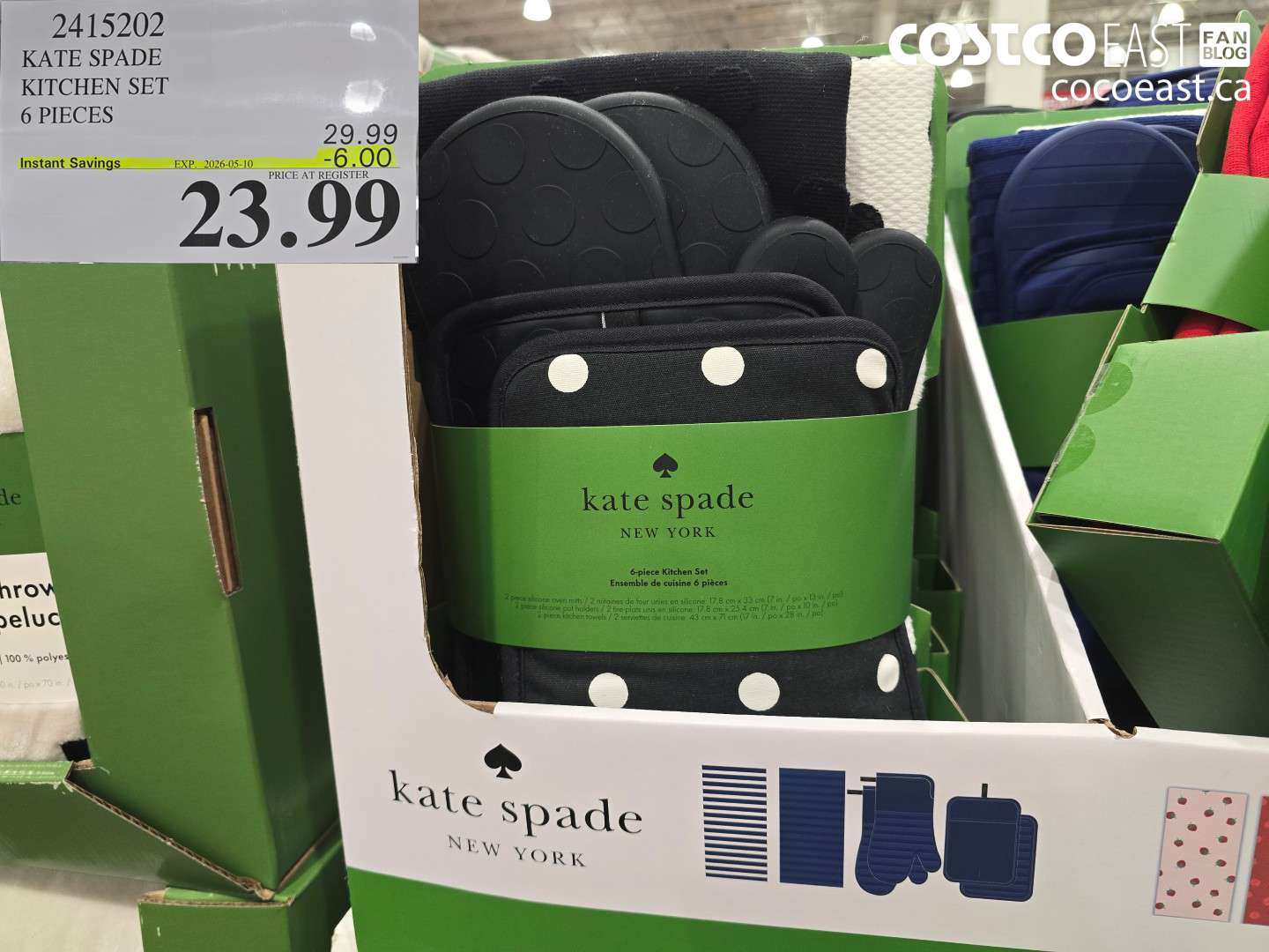 2415202 KATE SPADE KITCHEN SET 6 PIECES ($6.00 INSTANT SAVINGS EXPIRES ON 2026-05-10) $23.99