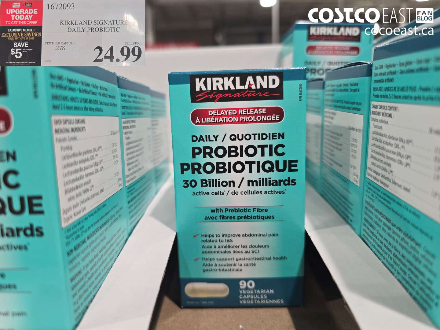 1672093 KIRKLAND SIGNATURE DAILY PROBIOTIC ($5.00 INSTANT SAVINGS EXPIRES ON 2026-05-17) $19.99
