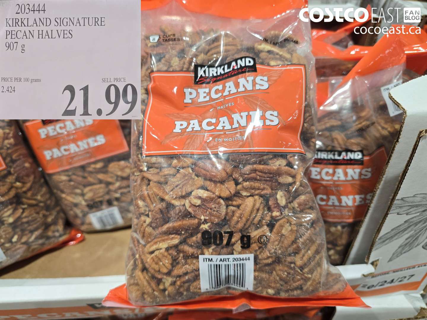 203444 KIRKLAND SIGNATURE PECAN HALVES 907 G $21.99