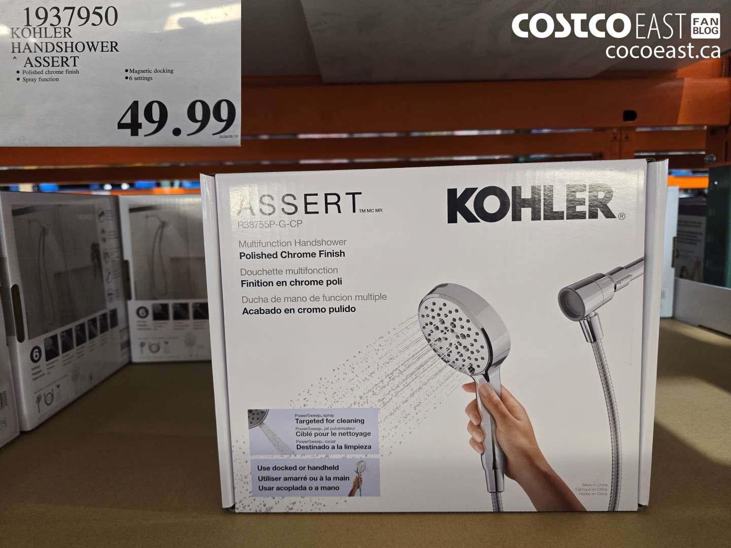 1937950 KOHLER HANDSHOWER ASSERT $49.99