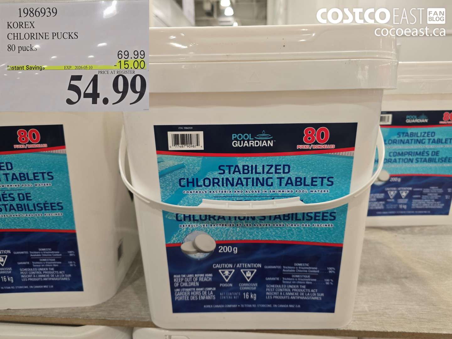 1986939 KOREX CHLORINE PUCKS 80 PUCKS ($15.00 INSTANT SAVINGS EXPIRES ON 2026-05-10) $54.99