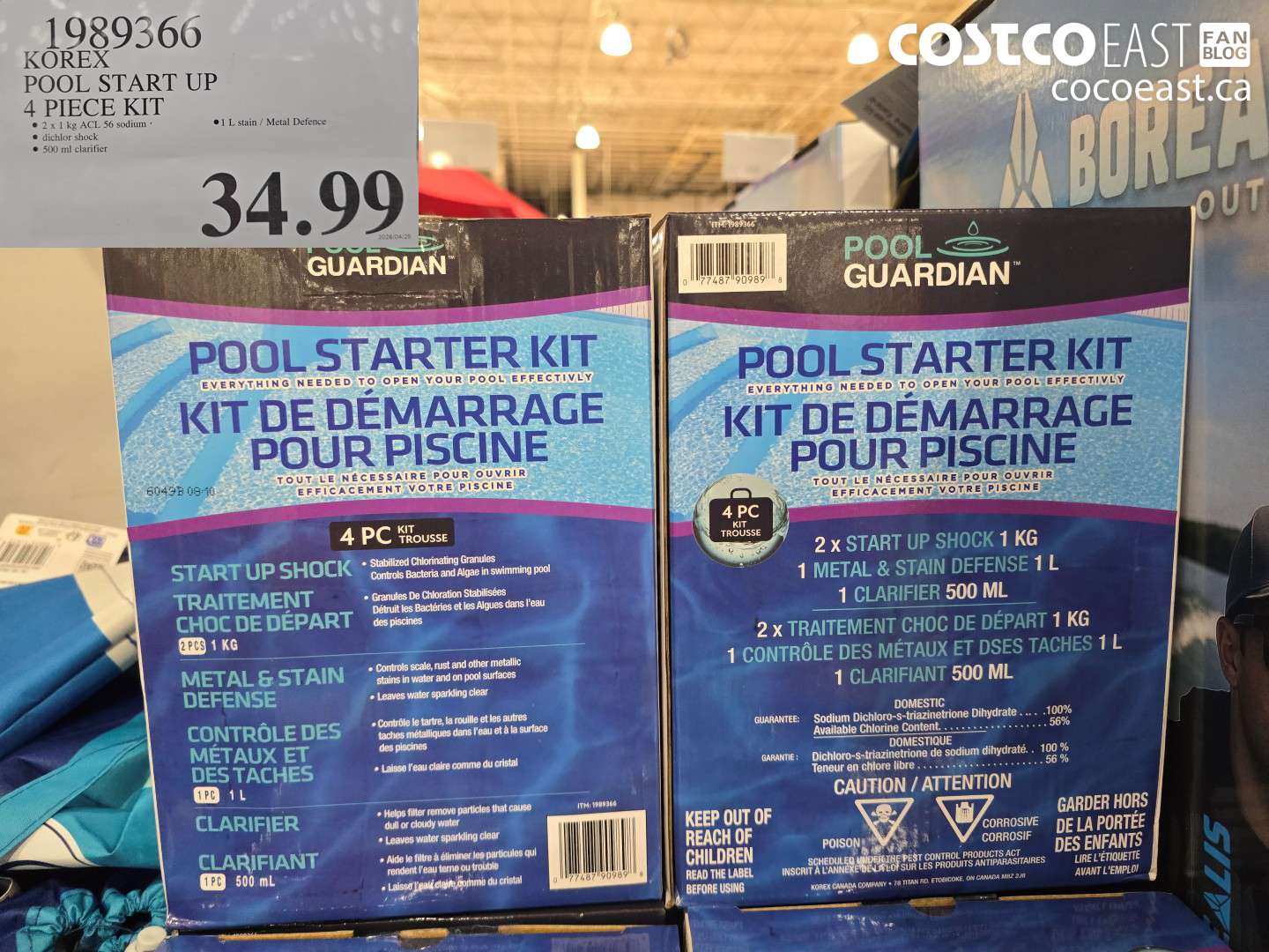 1989366 KOREX POOL START UP 4 PIECE KIT $34.99