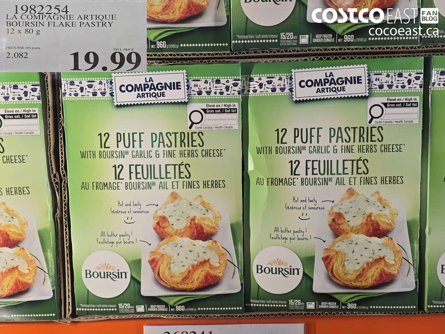 1982254 LA COMPAGNIE ARTIQUE BOURSIN FLAKE PASTRY 12 X 80 G $19.99