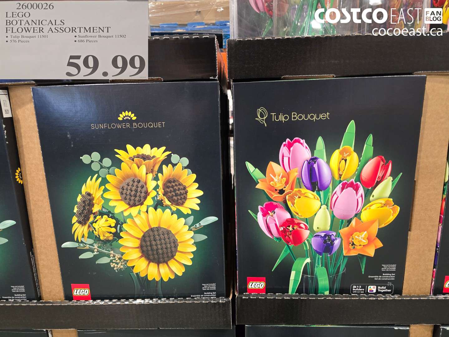 2600026 LEGO BOTANICALS FLOWER ASSORTMENT $59.99