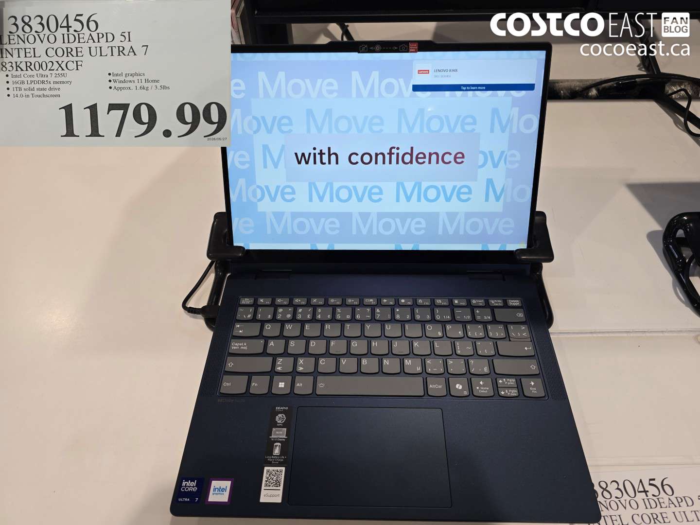 3830456 LENOVO IDEAPD 5I INTEL CORE ULTRA 7 83KR002XCF $1179.99