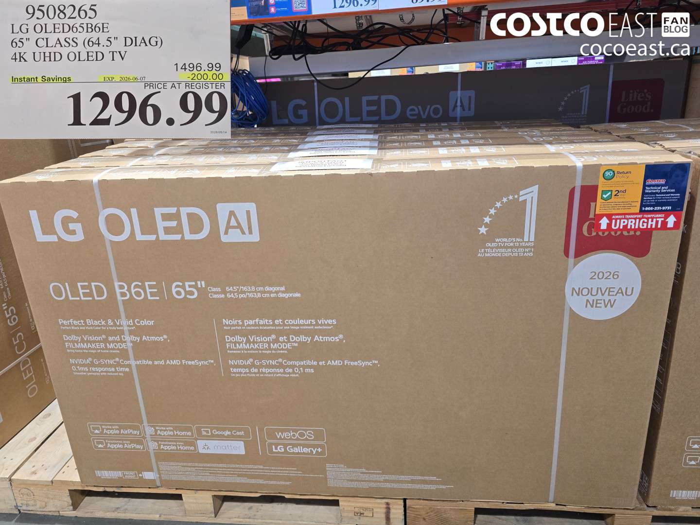 9508265 LG OLED65B6E 65