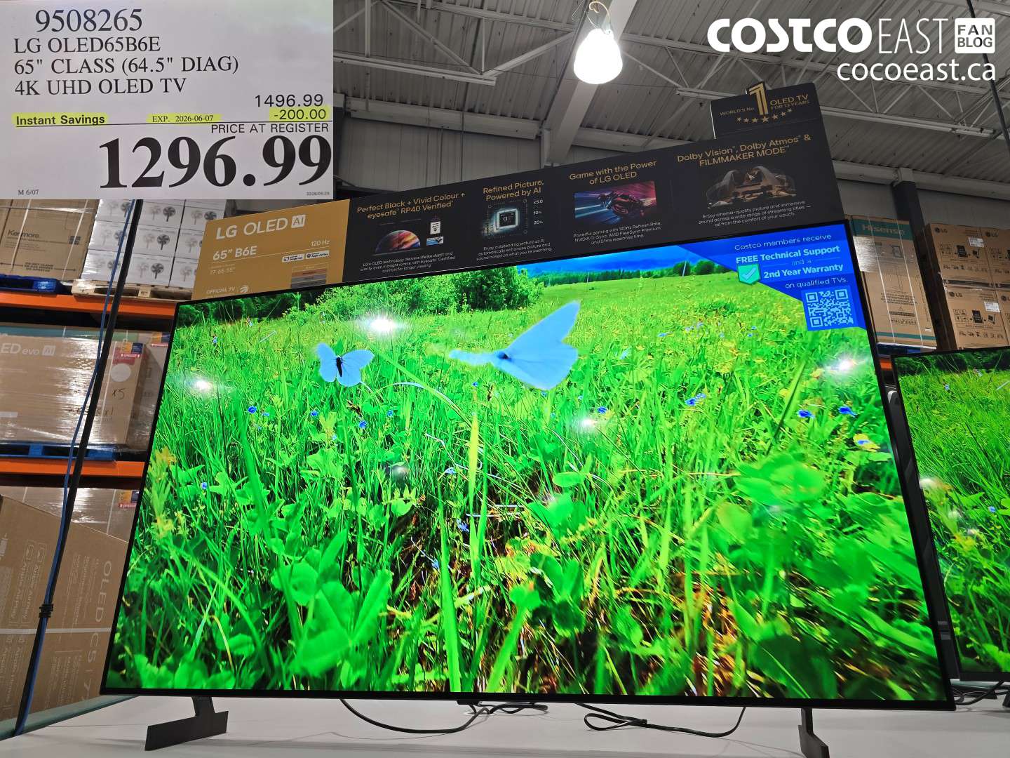 9508265 LG OLED65B6E 65