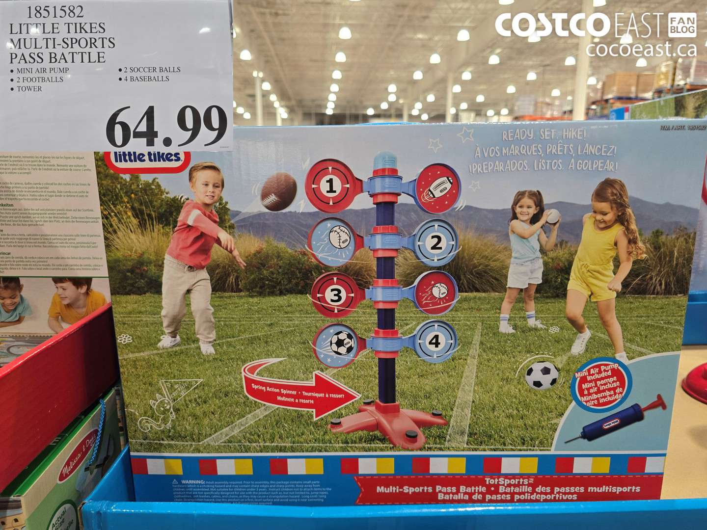 1851582 LITTLE TIKES MULTI-SPORTS PASS BATTLE $64.99
