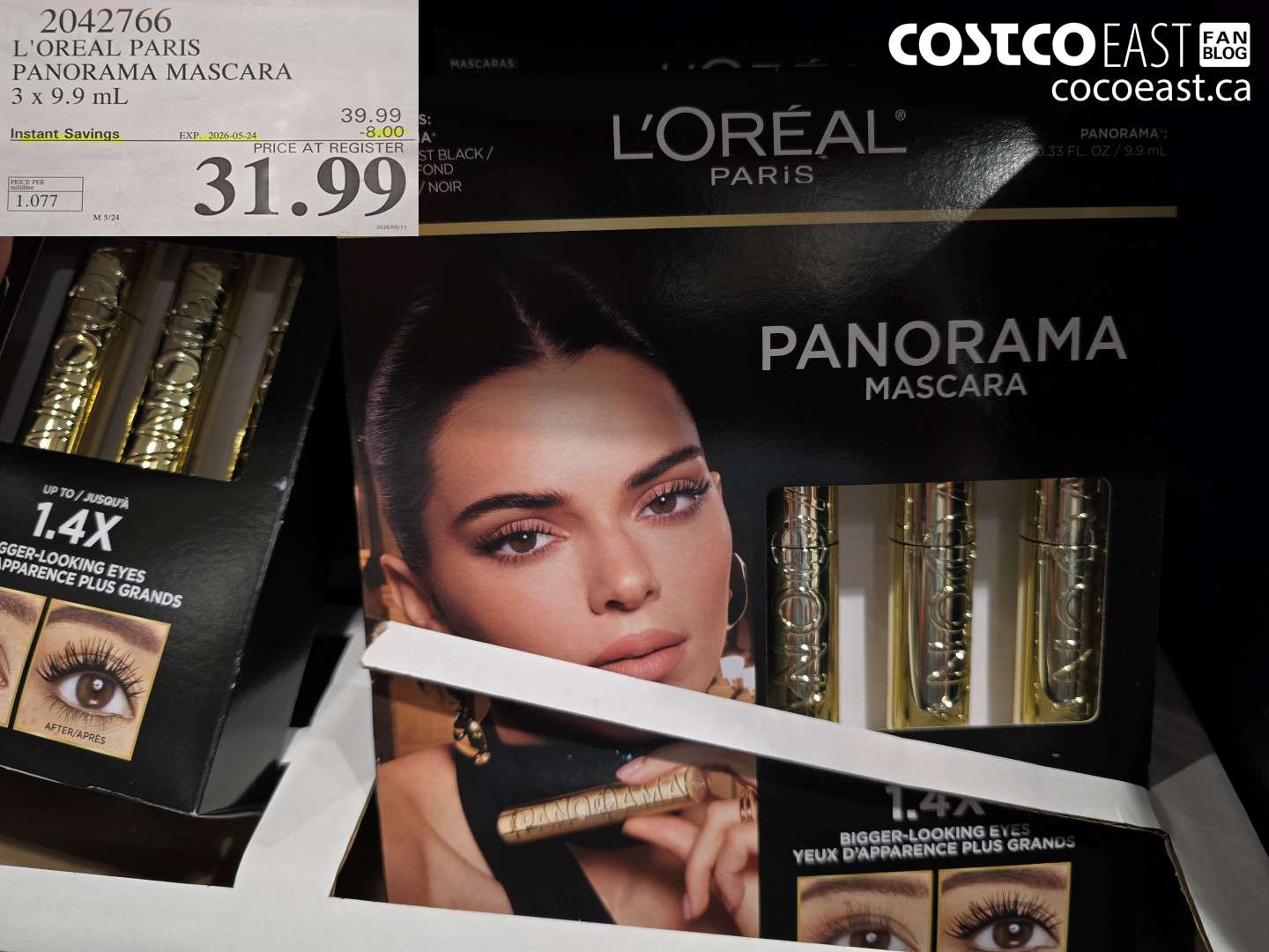 2042766 L'OREAL PARIS PANORAMA MASCARA 3 X 9.9 ML ($8.00 INSTANT SAVINGS EXPIRES ON 2026-05-24) $31.99