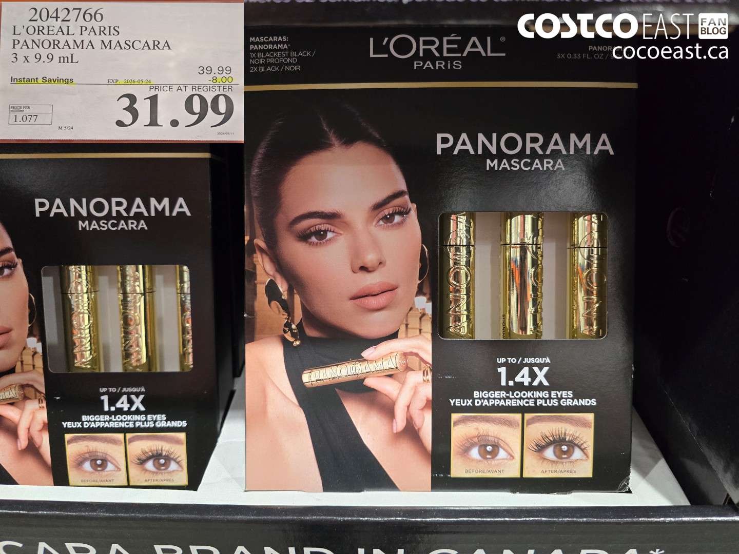 2042766 L'OREAL PARIS PANORAMA MASCARA 3 X 9.9 ML ($8.00 INSTANT SAVINGS EXPIRES ON 2026-05-24) $31.99