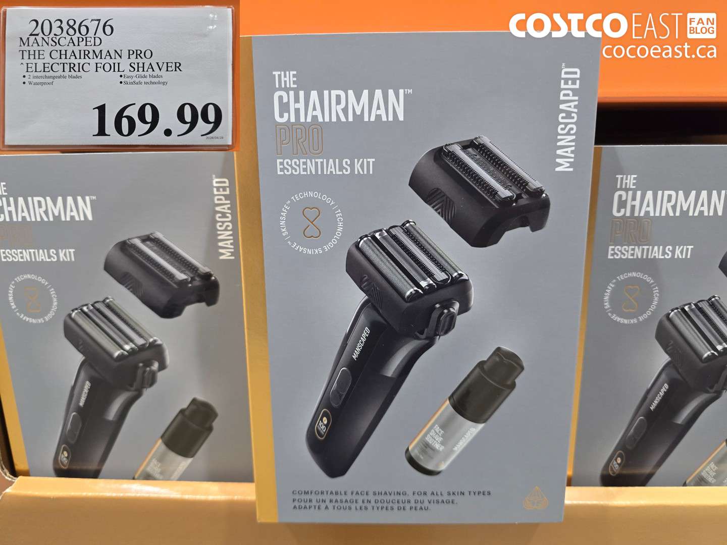 2038676 MANSCAPED THE CHAIRMAN PRO ELECTRIC FOIL SHAVER $169.99