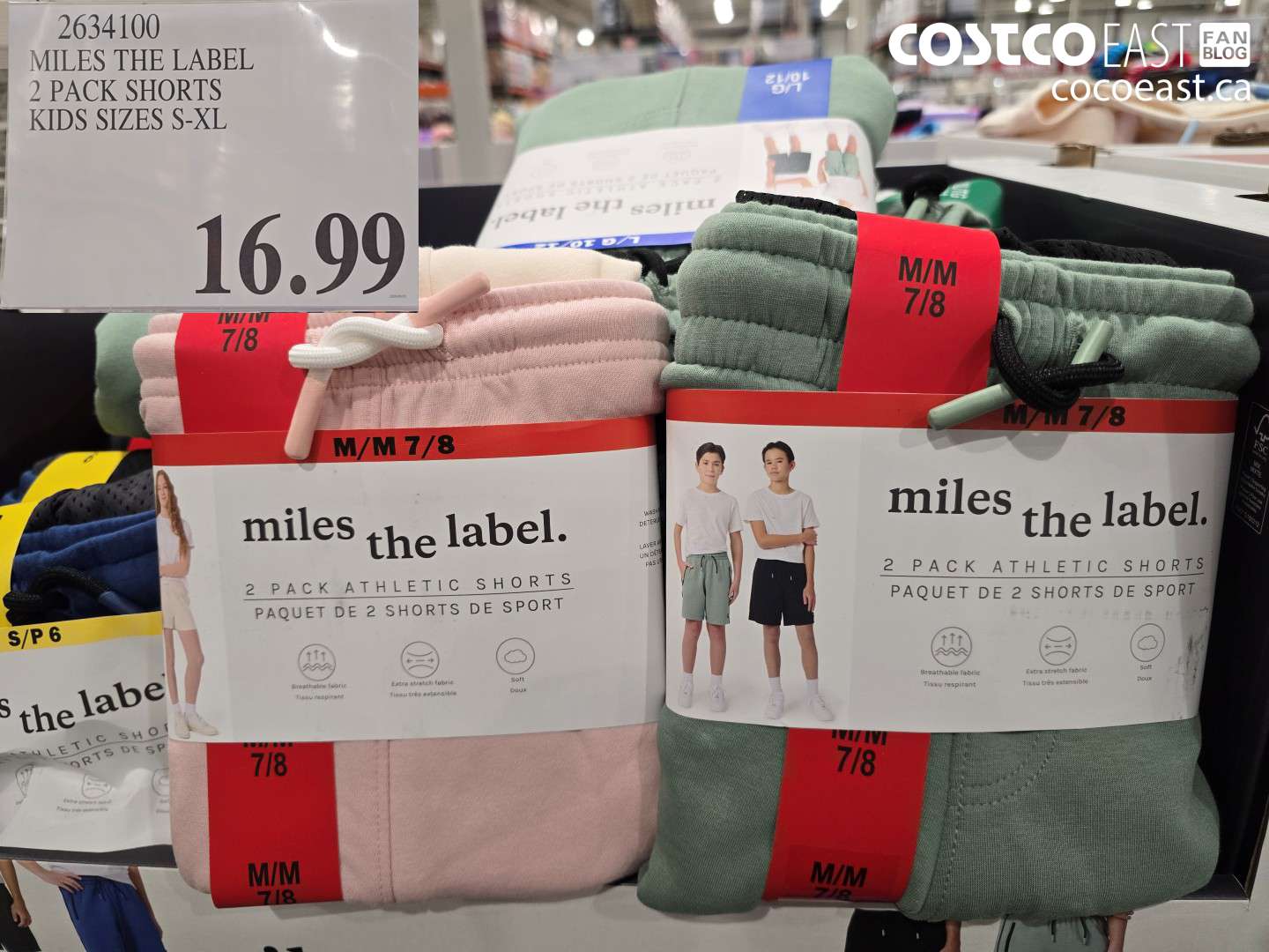 2634100 MILES THE LABEL 2 PACK SHORTS KIDS SIZES S-XL $16.99
