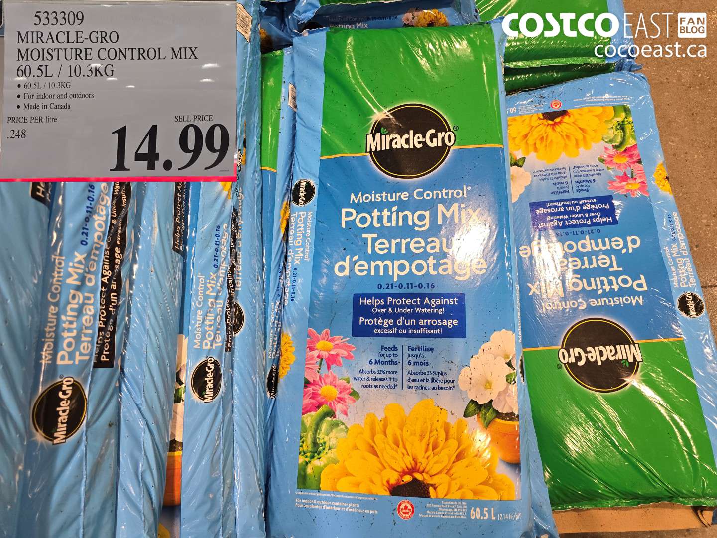 533309 MIRACLE-GRO MOISTURE CONTROL MIX 60.5L / 10.3KG $14.99