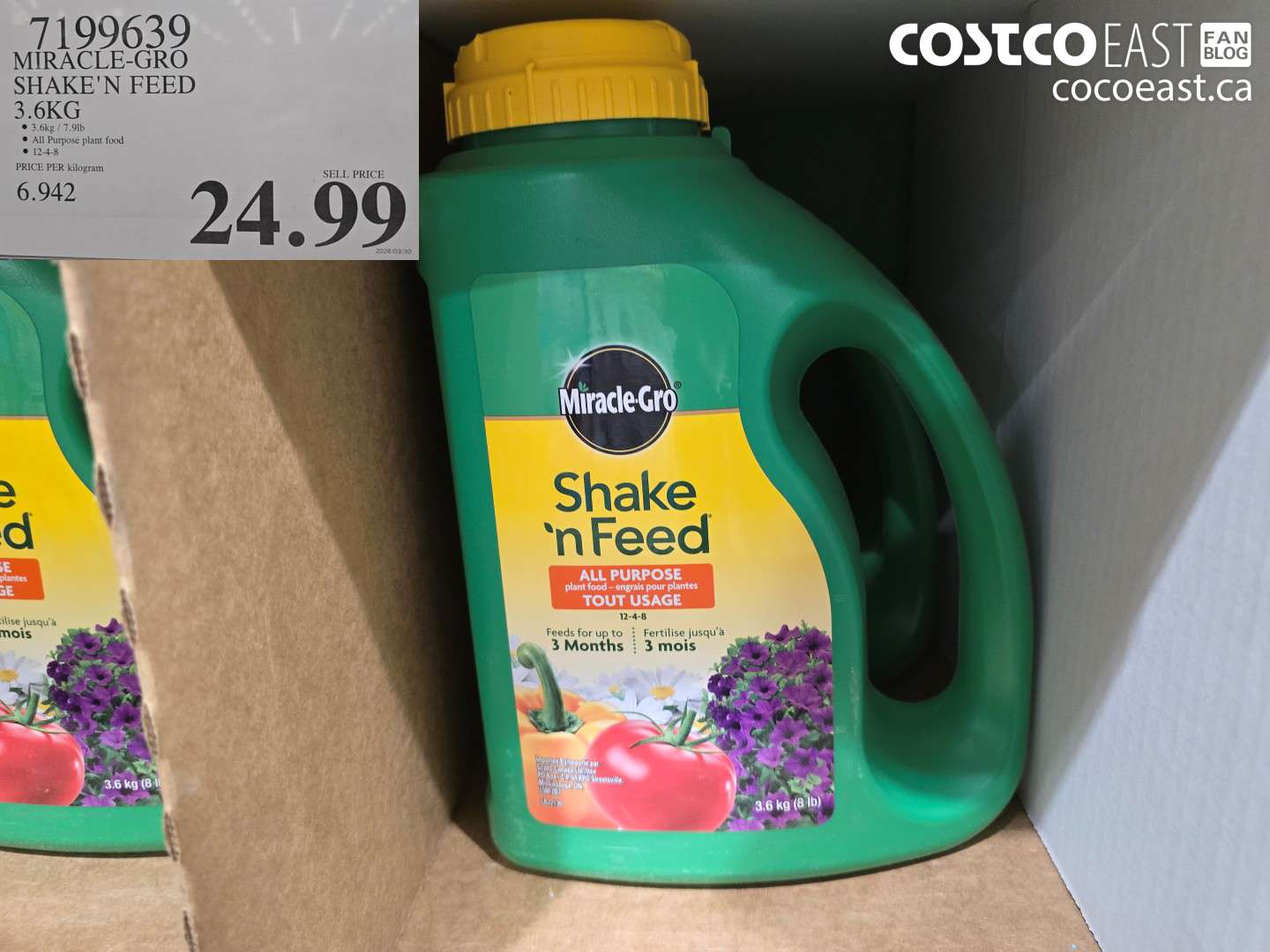 7199639 MIRACLE-GRO SHAKE'N FEED 3.6KG $24.99