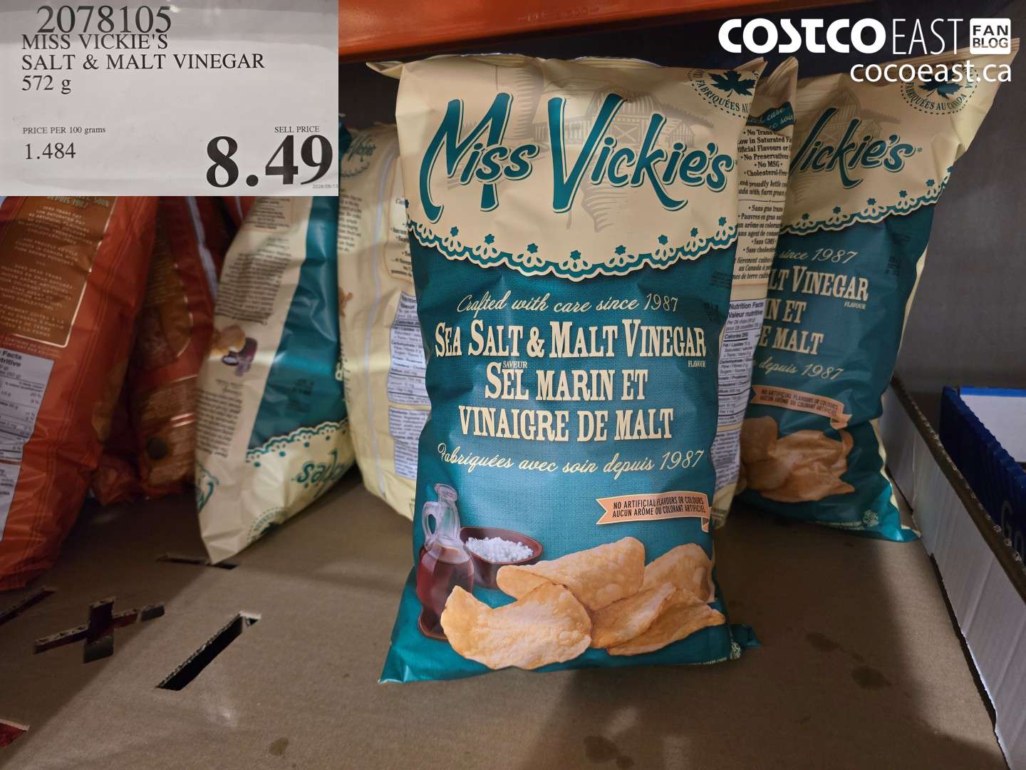 2078105 MISS VICKIE'S SALT & MALT VINEGAR 572 G $8.49
