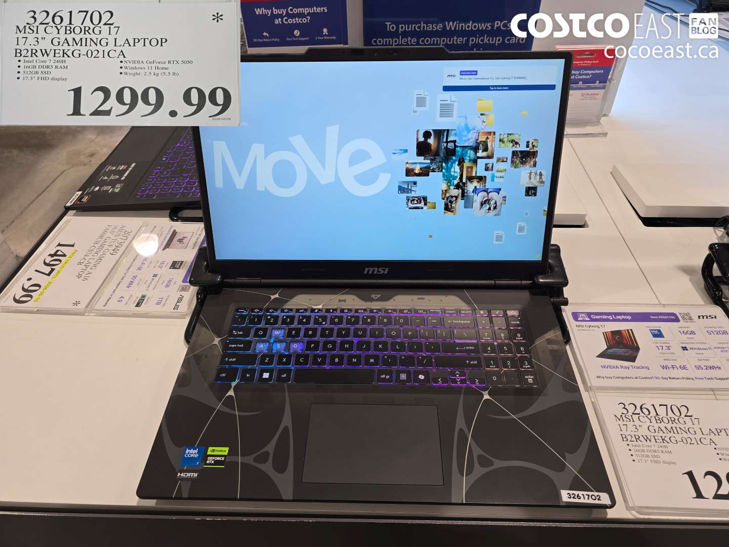 3261702 MSI CYBORG 17 17.3