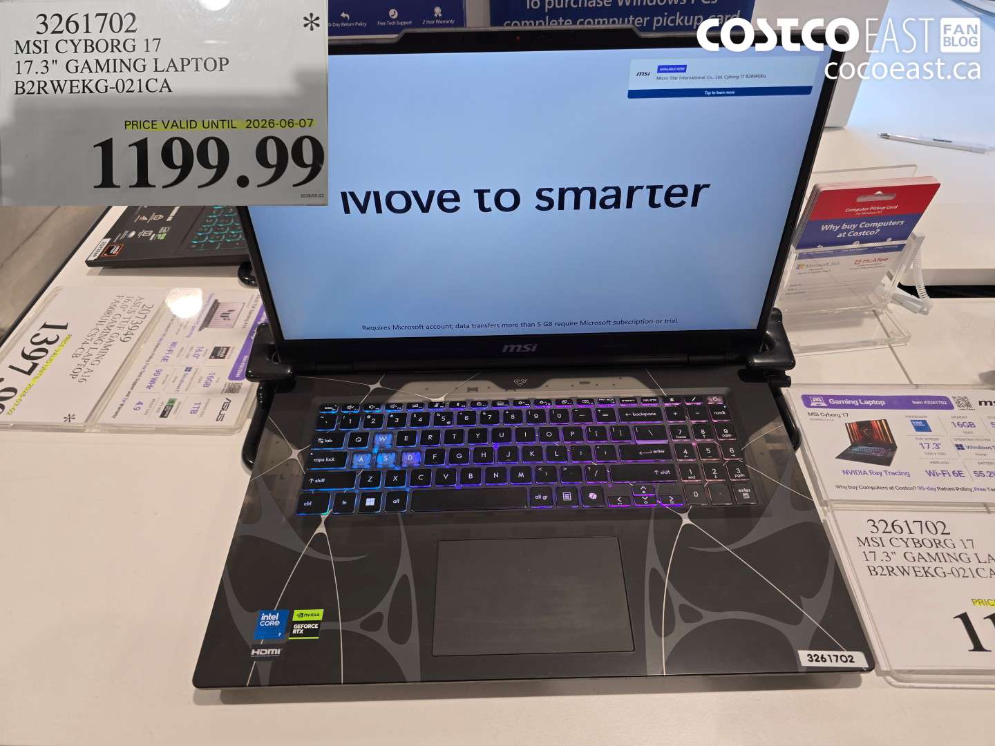 3261702 MSI CYBORG 17 17.3