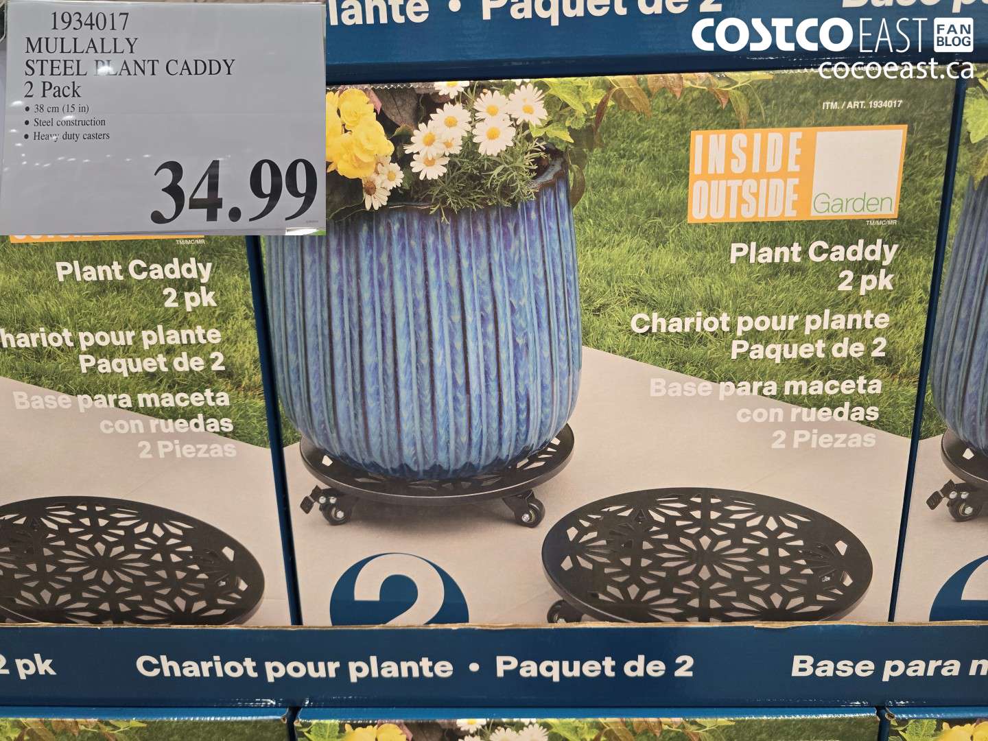 1934017 MULLALLY STEEL PLANT CADDY 2 PACK $34.99