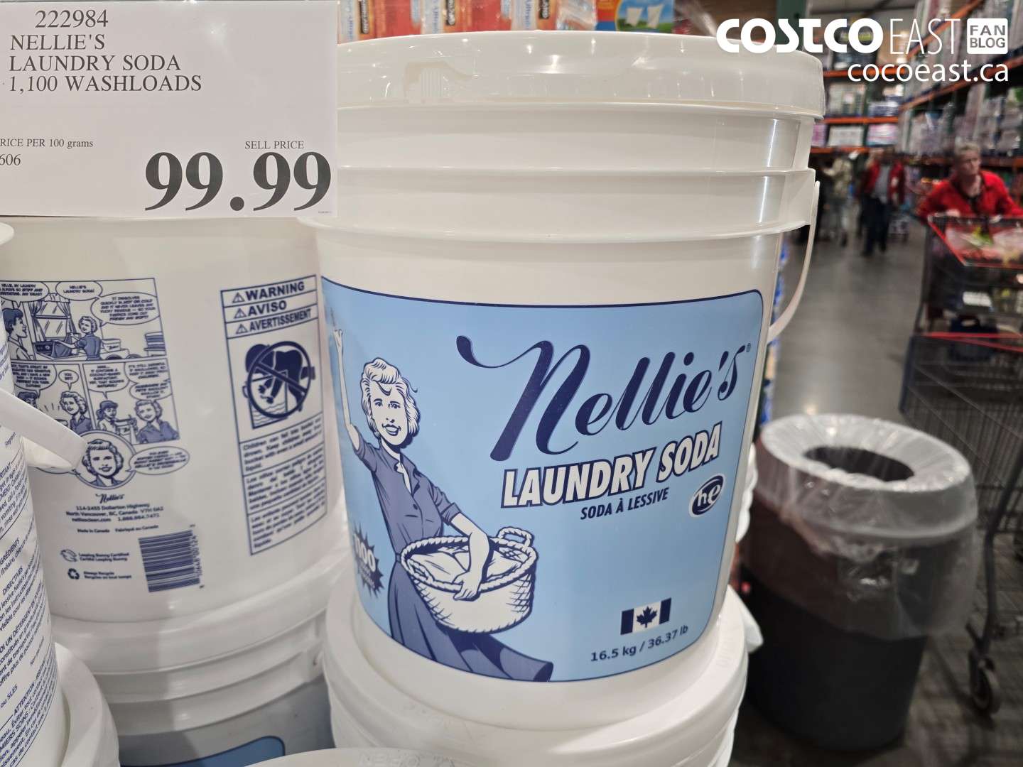 222984 NELLIE'S LAUNDRY SODA 1,100 WASHLOADS $99.99