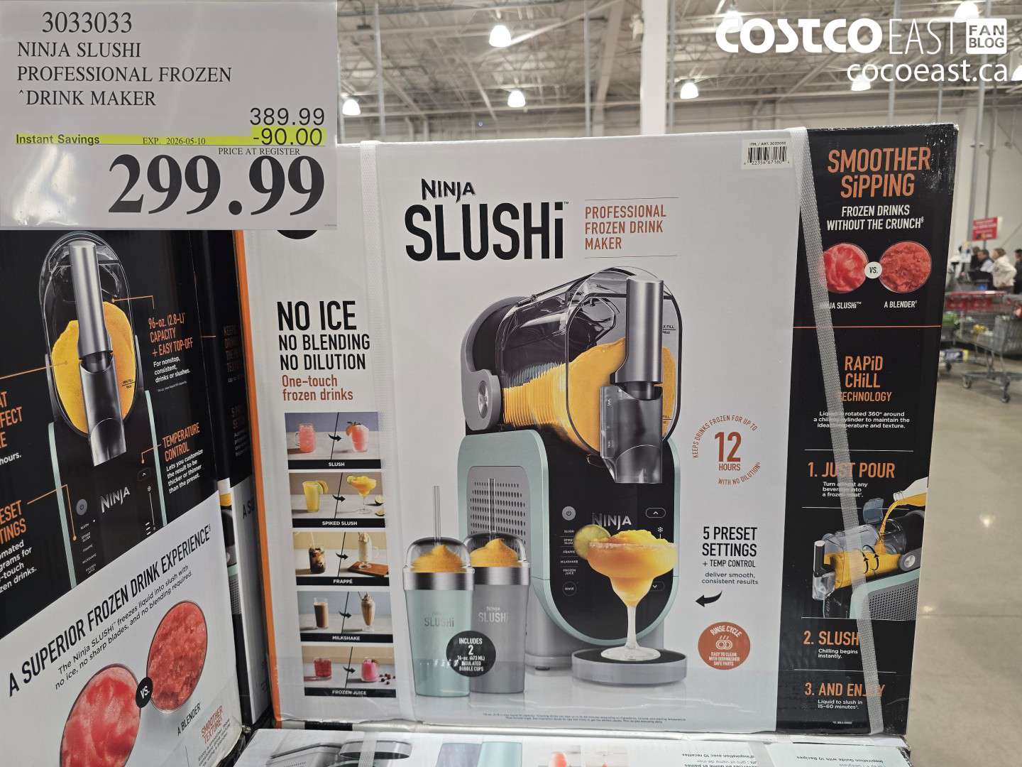 3033033 NINJA SLUSHI PROFESSIONAL FROZEN DRINK MAKER ($90.00 INSTANT SAVINGS EXPIRES ON 2026-05-10) $299.99
