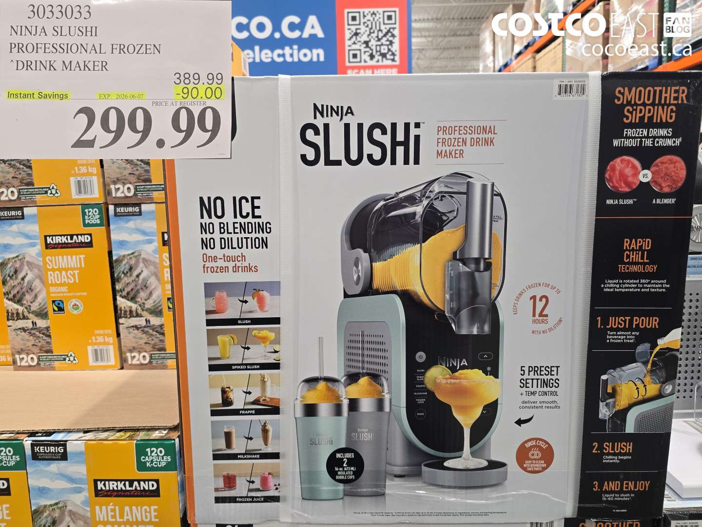 3033033 NINJA SLUSHI PROFESSIONAL FROZEN DRINK MAKER ($90.00 INSTANT SAVINGS EXPIRES ON 2026-06-07) $299.99