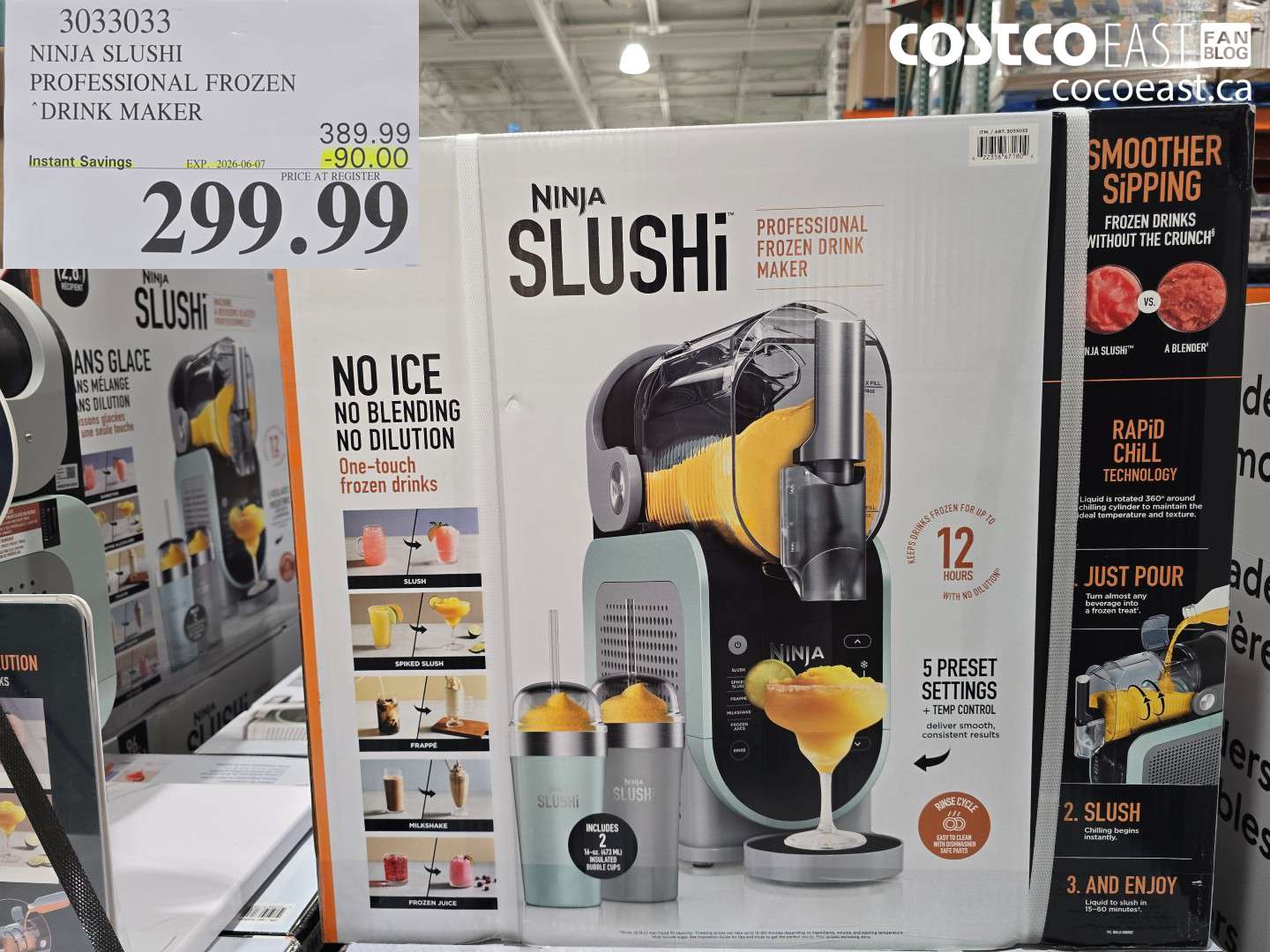 3033033 NINJA SLUSHI PROFESSIONAL FROZEN DRINK MAKER ($90.00 INSTANT SAVINGS EXPIRES ON 2026-06-07) $299.99
