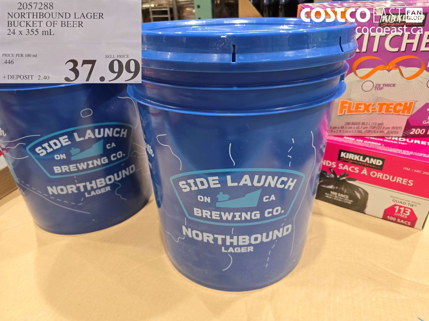 2057288 NORTHBOUND LAGER BUCKET OF BEER 24 X 355 ML $37.99