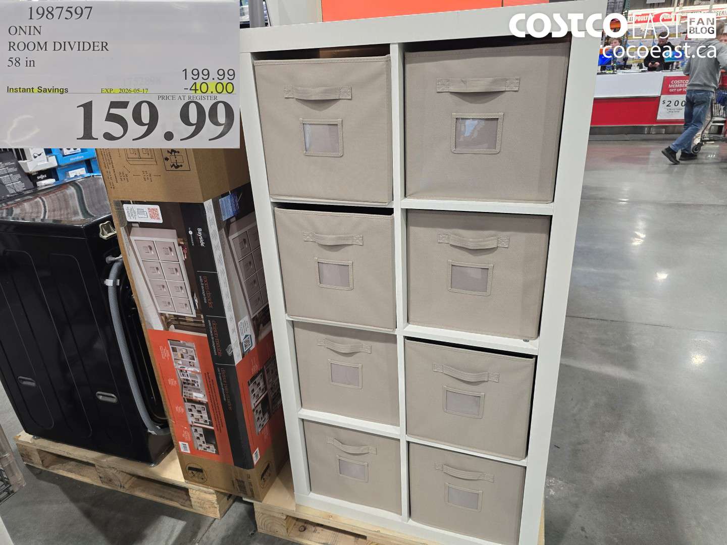 1987597 ONIN ROOM DIVIDER 58 IN ($40.00 INSTANT SAVINGS EXPIRES ON 2026-05-17) $159.99