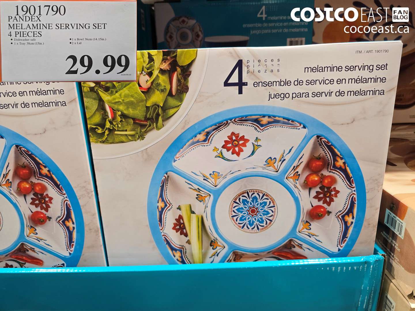 1901790 PANDEX MELAMINE SERVING SET 4 PIECES $29.99