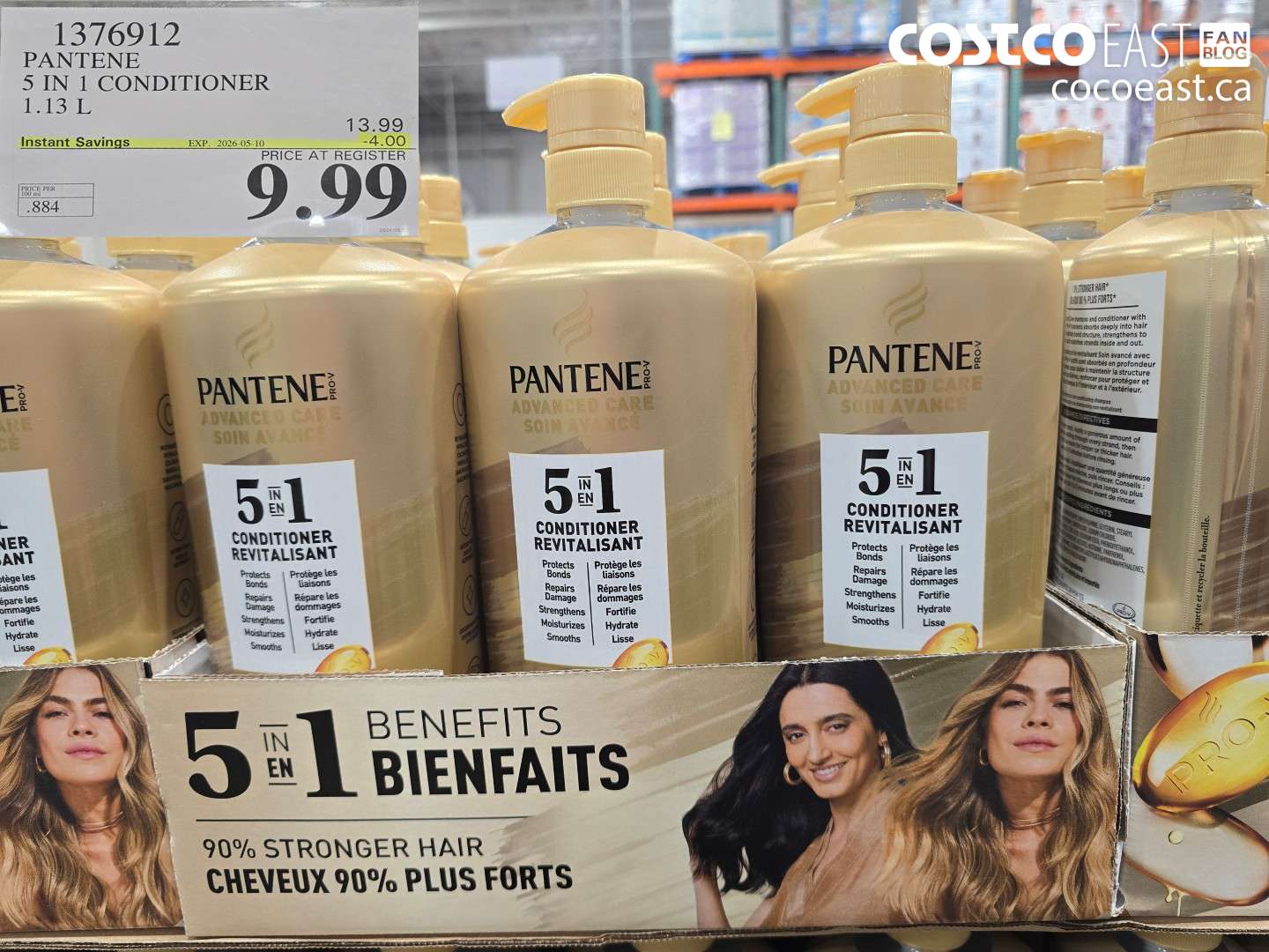 1376912 PANTENE 5 IN 1 CONDITIONER 1.13 L ($4.00 INSTANT SAVINGS EXPIRES ON 2026-05-10) $9.99