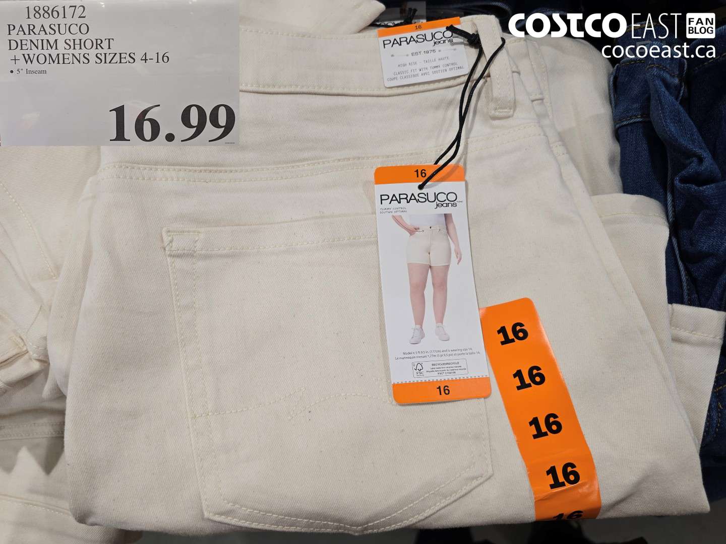 1886172 PARASUCO DENIM SHORT + WOMENS SIZES 4-16 $16.99