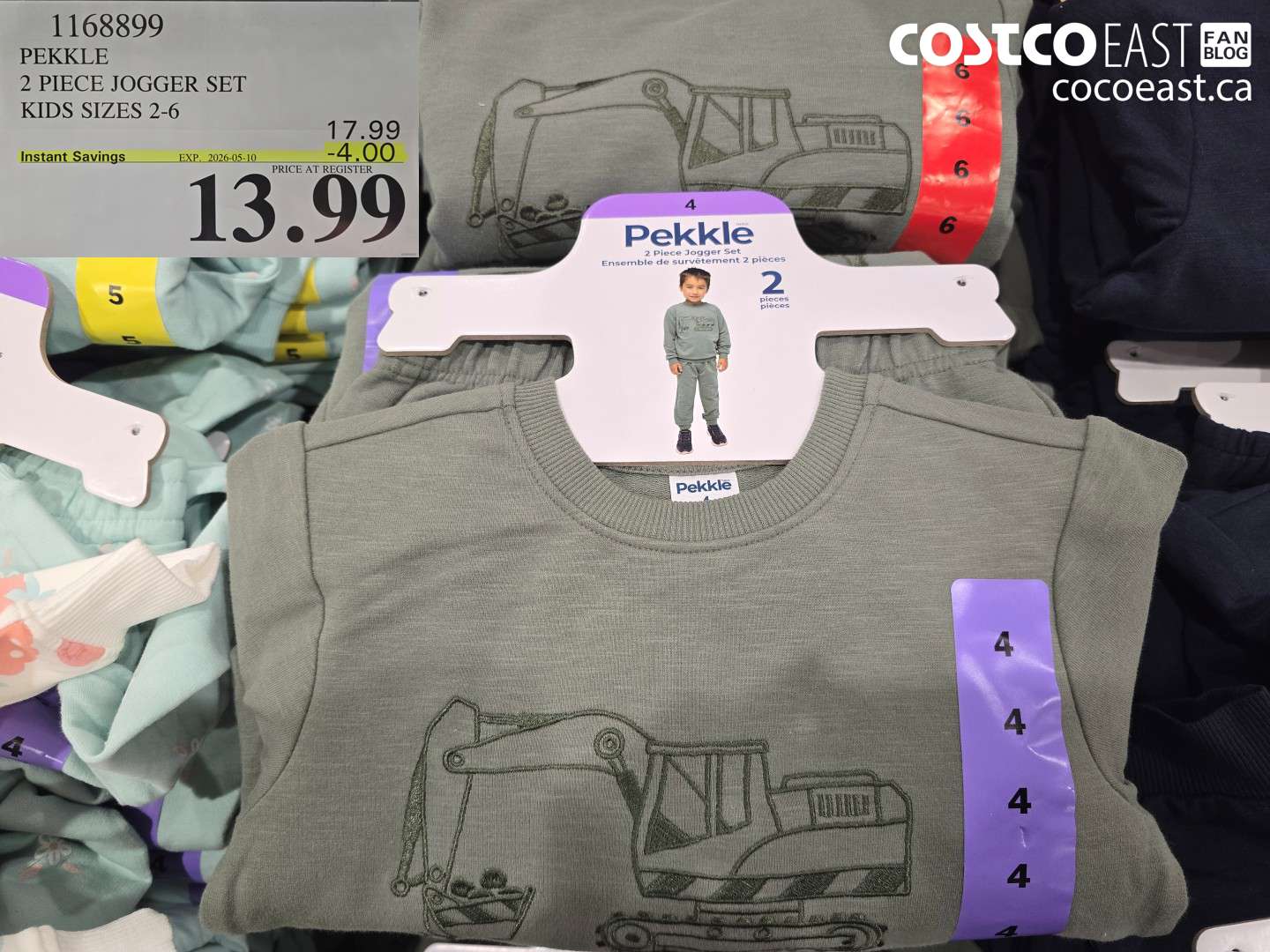 1168899 PEKKLE 2 PIECE JOGGER SET KIDS SIZES 2-6 ($4.00 INSTANT SAVINGS EXPIRES ON 2026-05-10) $13.99