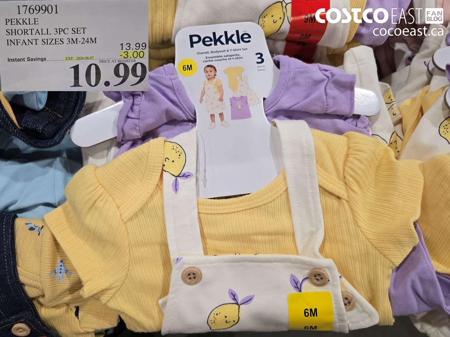 1769901 PEKKLE SHORTALL 3PC SET INFANT SIZES 3M-24M ($3.00 INSTANT SAVINGS EXPIRES ON 2026-06-07) $10.99