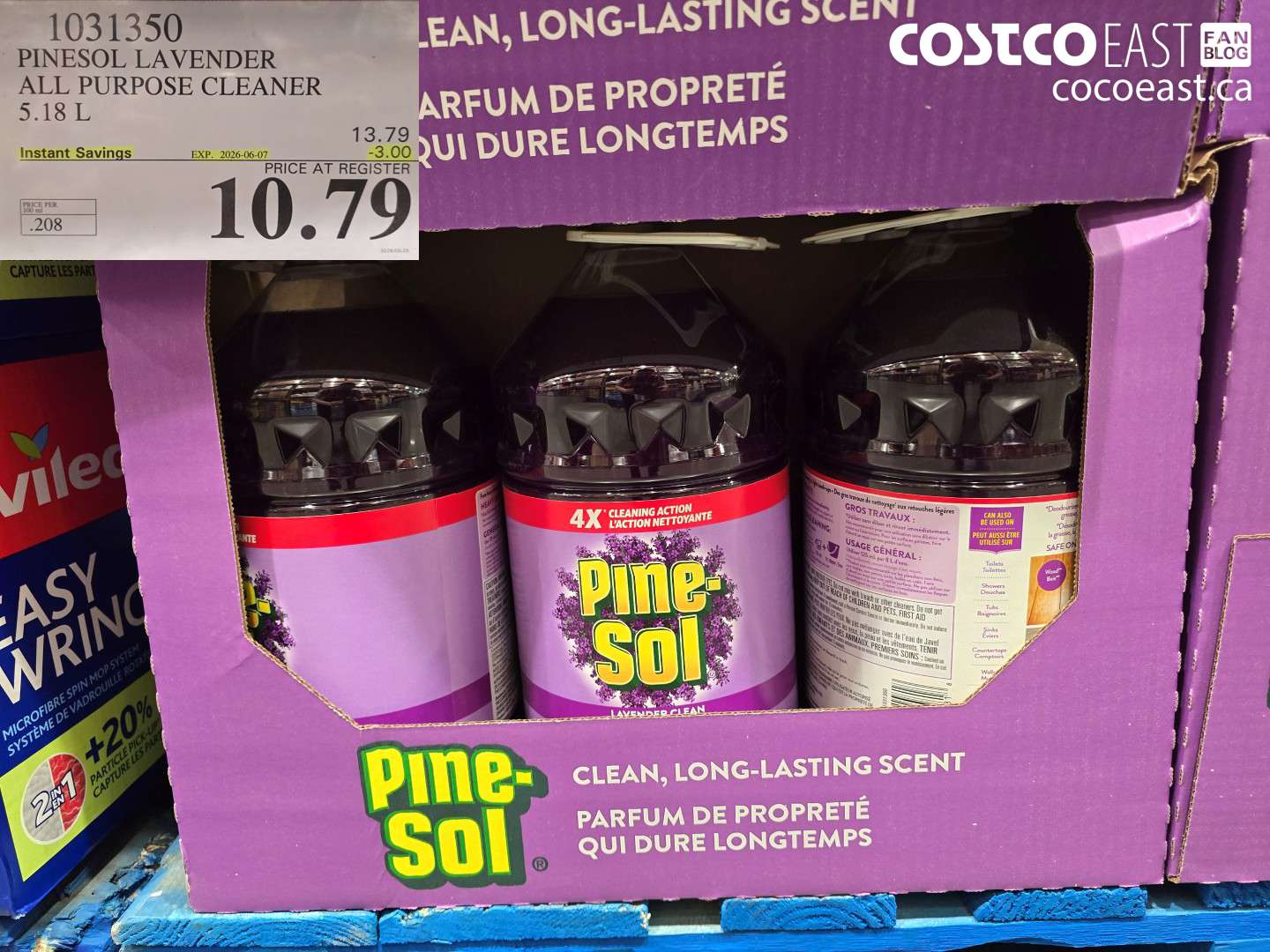 1031350 PINESOL LAVENDER ALL PURPOSE CLEANER 5.18 L ($3.00 INSTANT SAVINGS EXPIRES ON 2026-06-07) $10.79