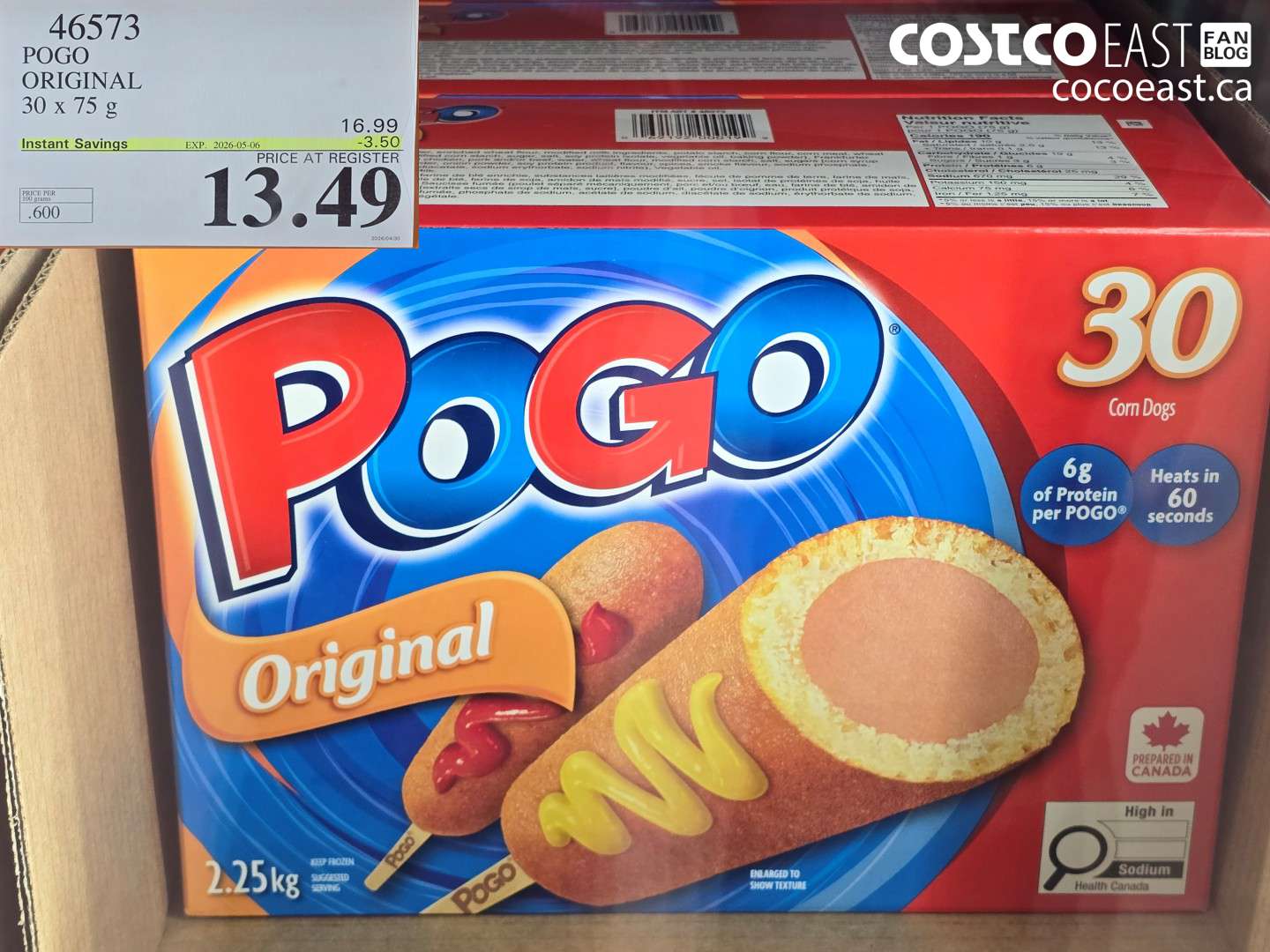 46573 POGO ORIGINAL 30 X 75 G ($3.50 INSTANT SAVINGS EXPIRES ON 2026-05-06) $13.49