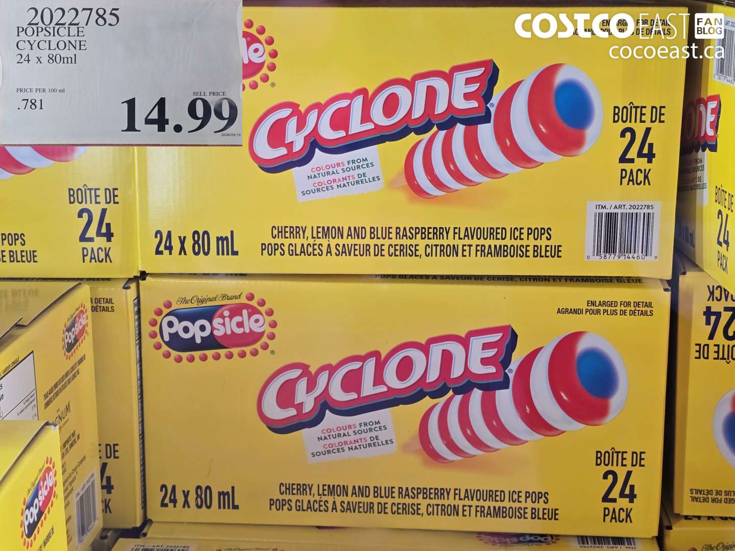 2022785 POPSICLE CYCLONE 24 X 80ML $14.99
