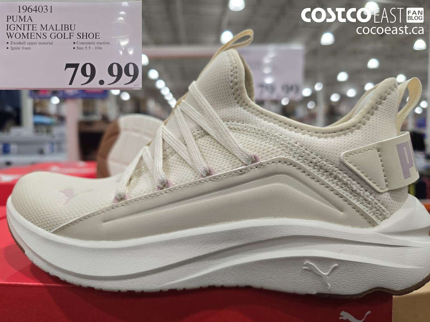 1964031 PUMA IGNITE MALIBU WOMENS GOLF SHOE $79.99