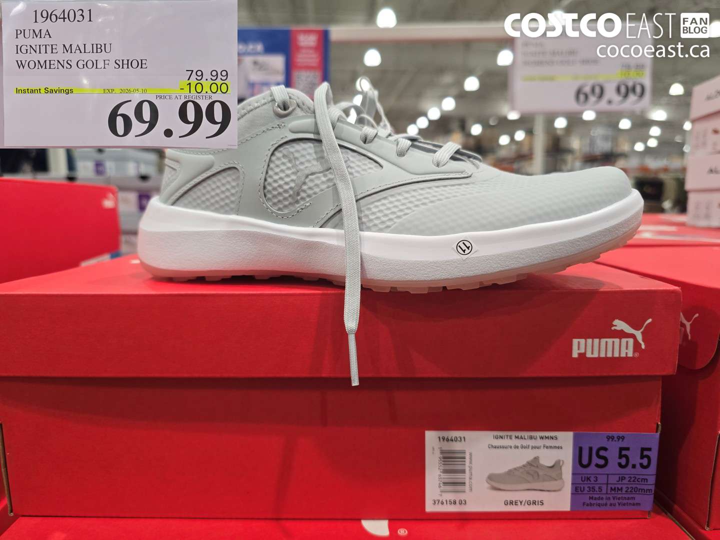 1964031 PUMA IGNITE MALIBU WOMENS GOLF SHOE ($10.00 INSTANT SAVINGS EXPIRES ON 2026-05-10) $69.99