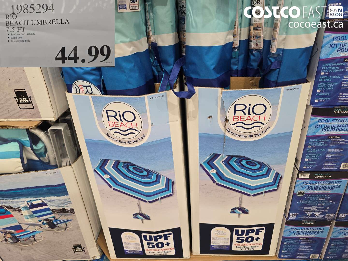 1985294 RIO BEACH UMBRELLA 7.5 FT $44.99