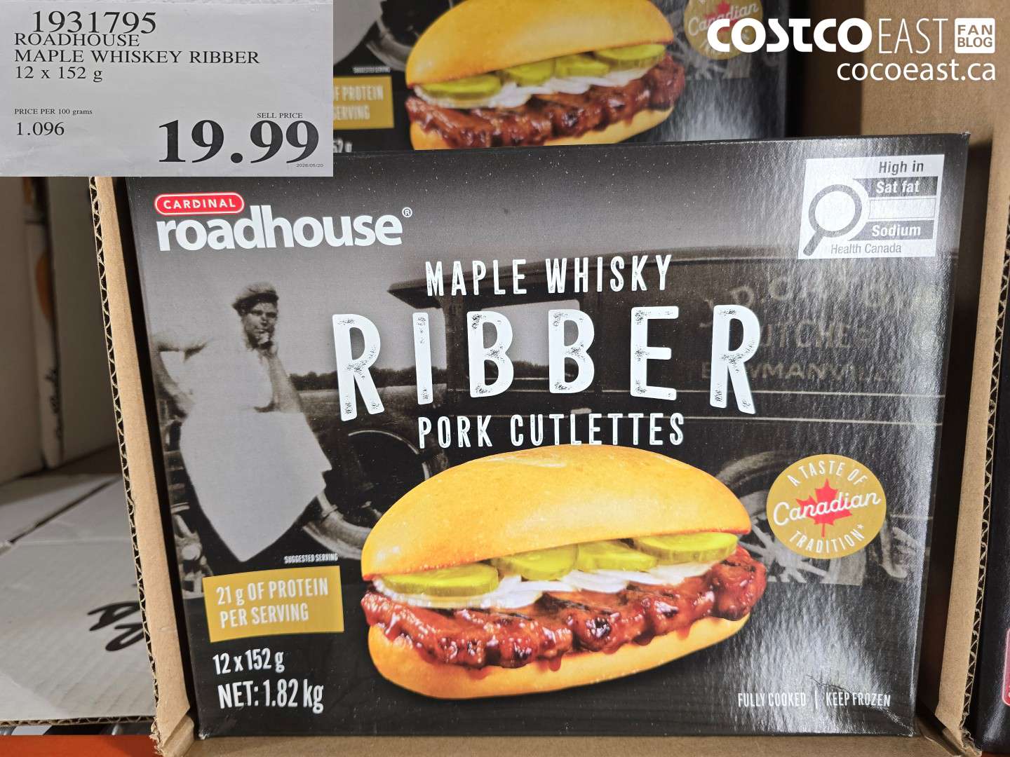 1931795 ROADHOUSE MAPLE WHISKEY RIBBER 12 X 152 G $19.99