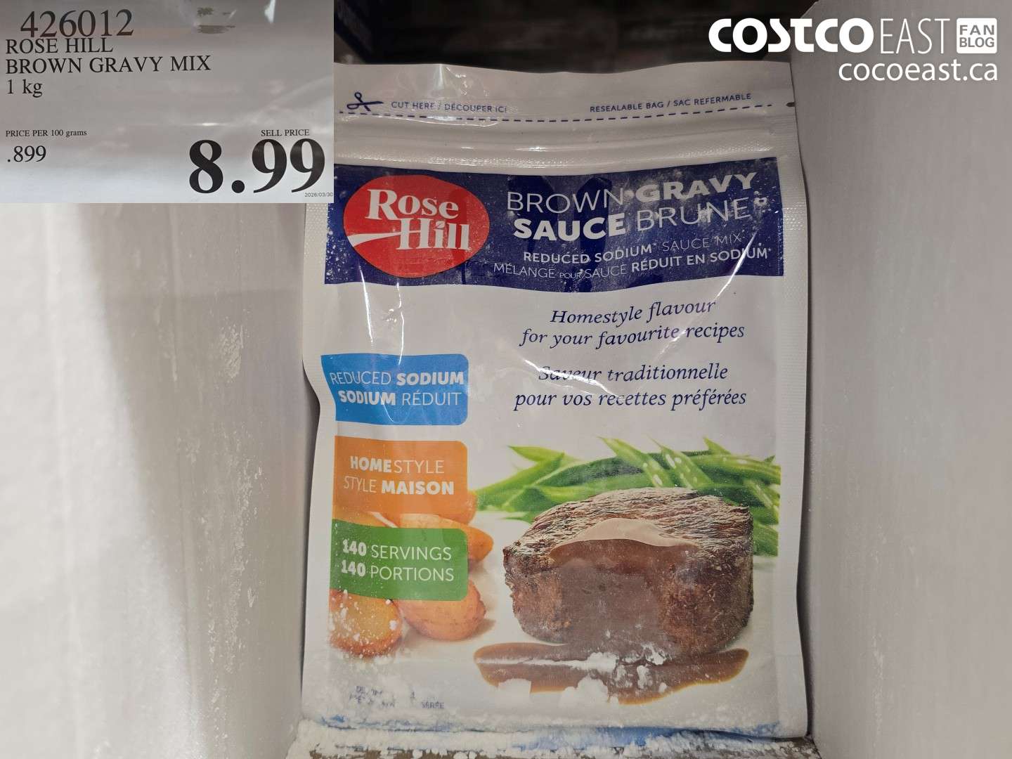 426012 ROSE HILL BROWN GRAVY MIX 1 KG $8.99