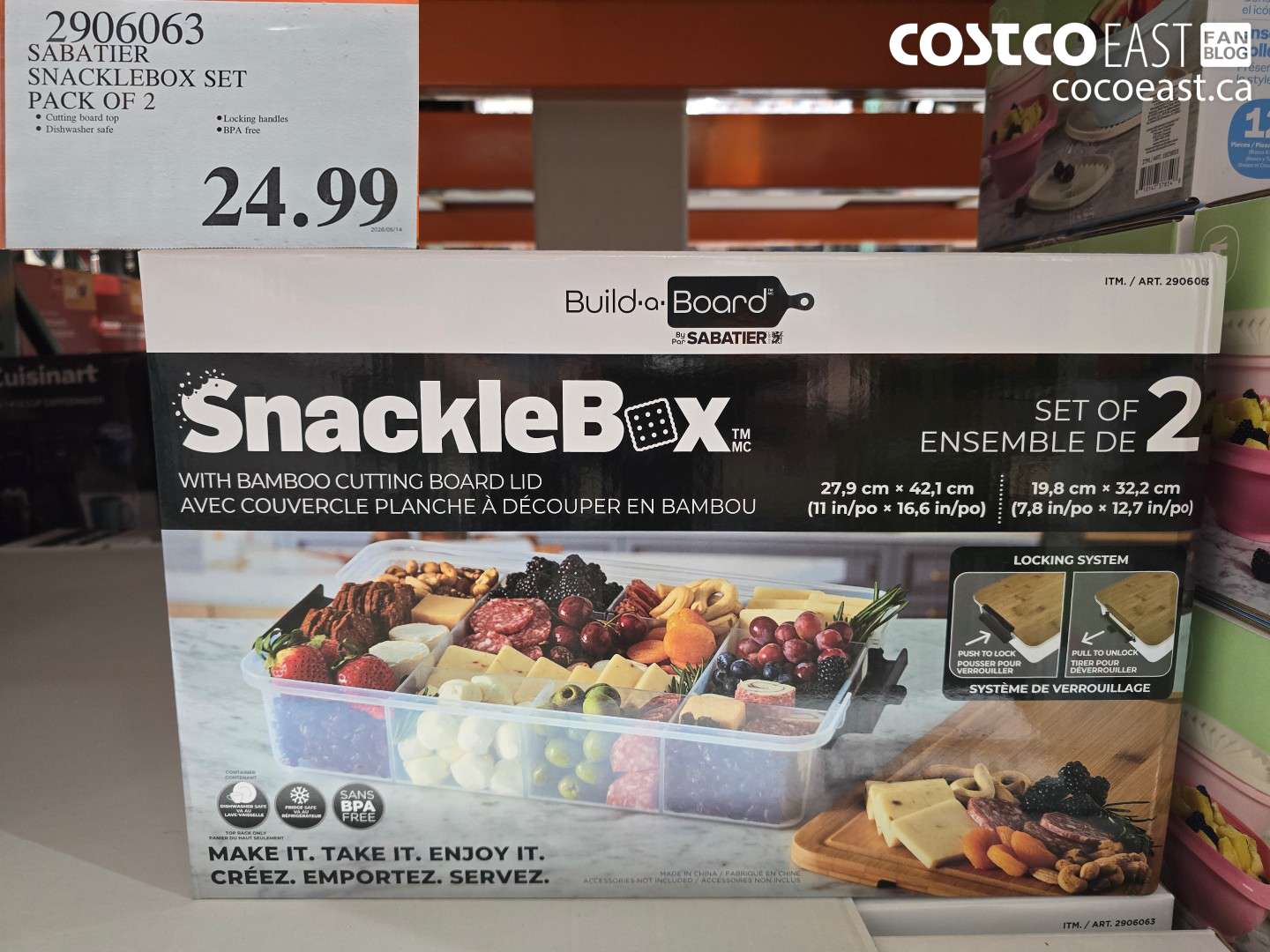 2906063 SABATIER SNACKLEBOX SET PACK OF 2 $24.99
