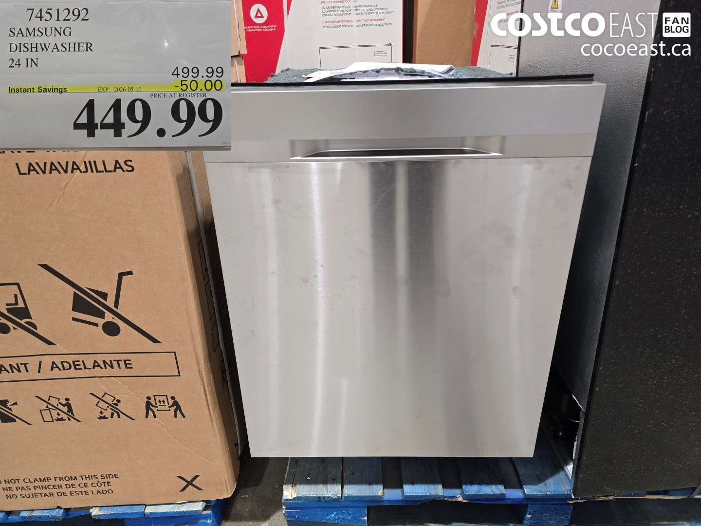 7451292 SAMSUNG DISHWASHER 24 IN ($50.00 INSTANT SAVINGS EXPIRES ON 2026-05-10) $449.99
