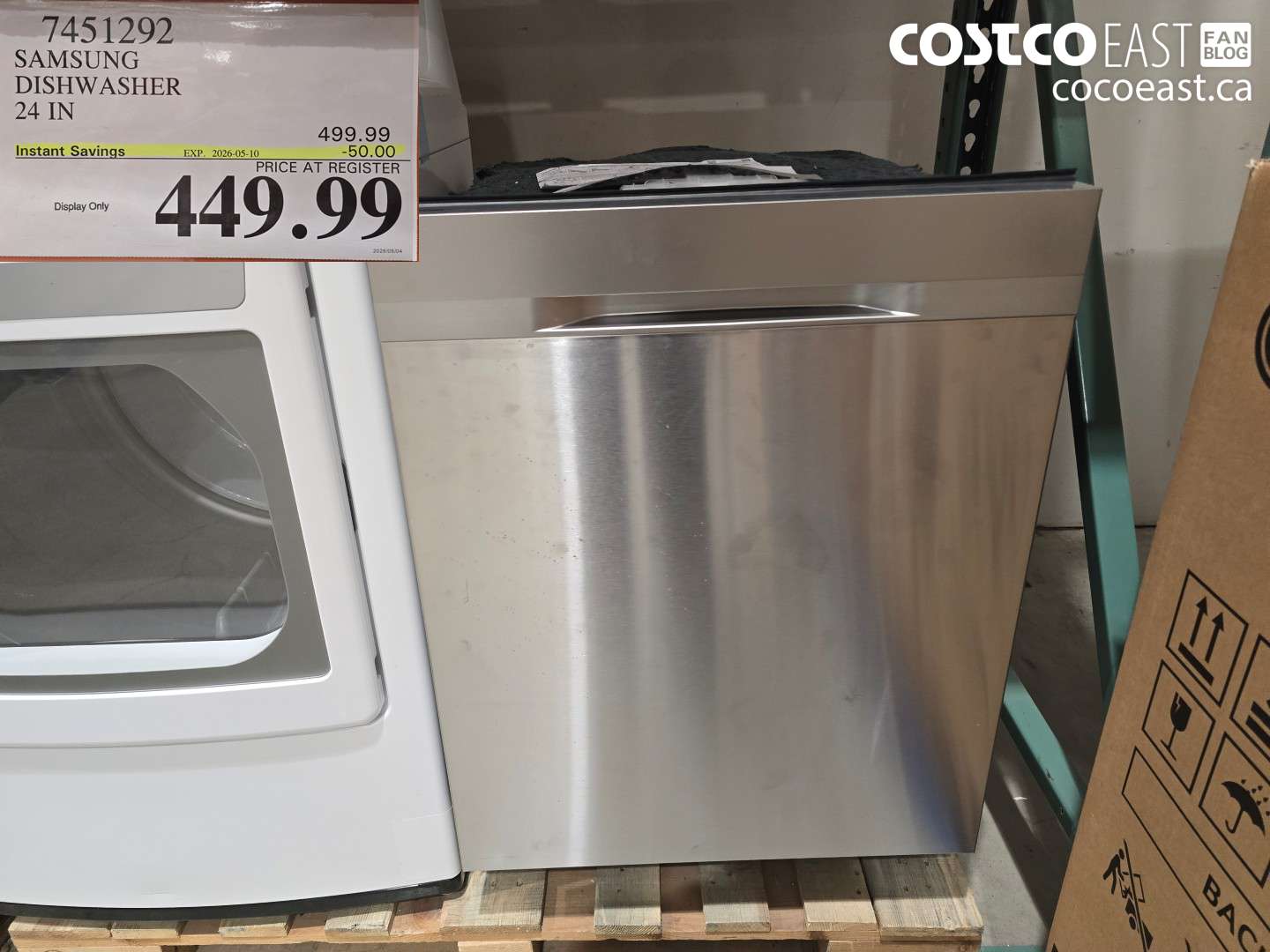 7451292 SAMSUNG DISHWASHER 24 IN ($50.00 INSTANT SAVINGS EXPIRES ON 2026-05-10) $449.99